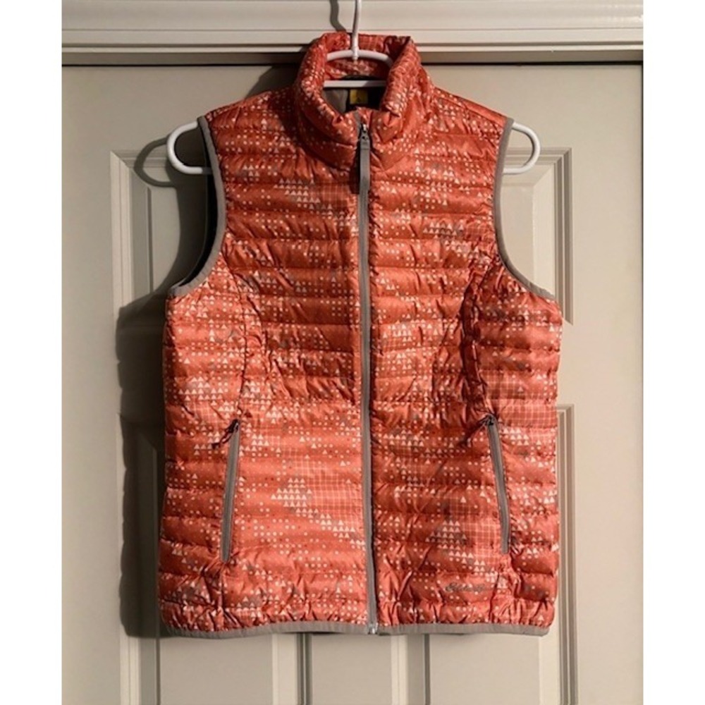 Eddie Bauer Travex EB700 dark peach puffer vest, women's small, new w/out tags